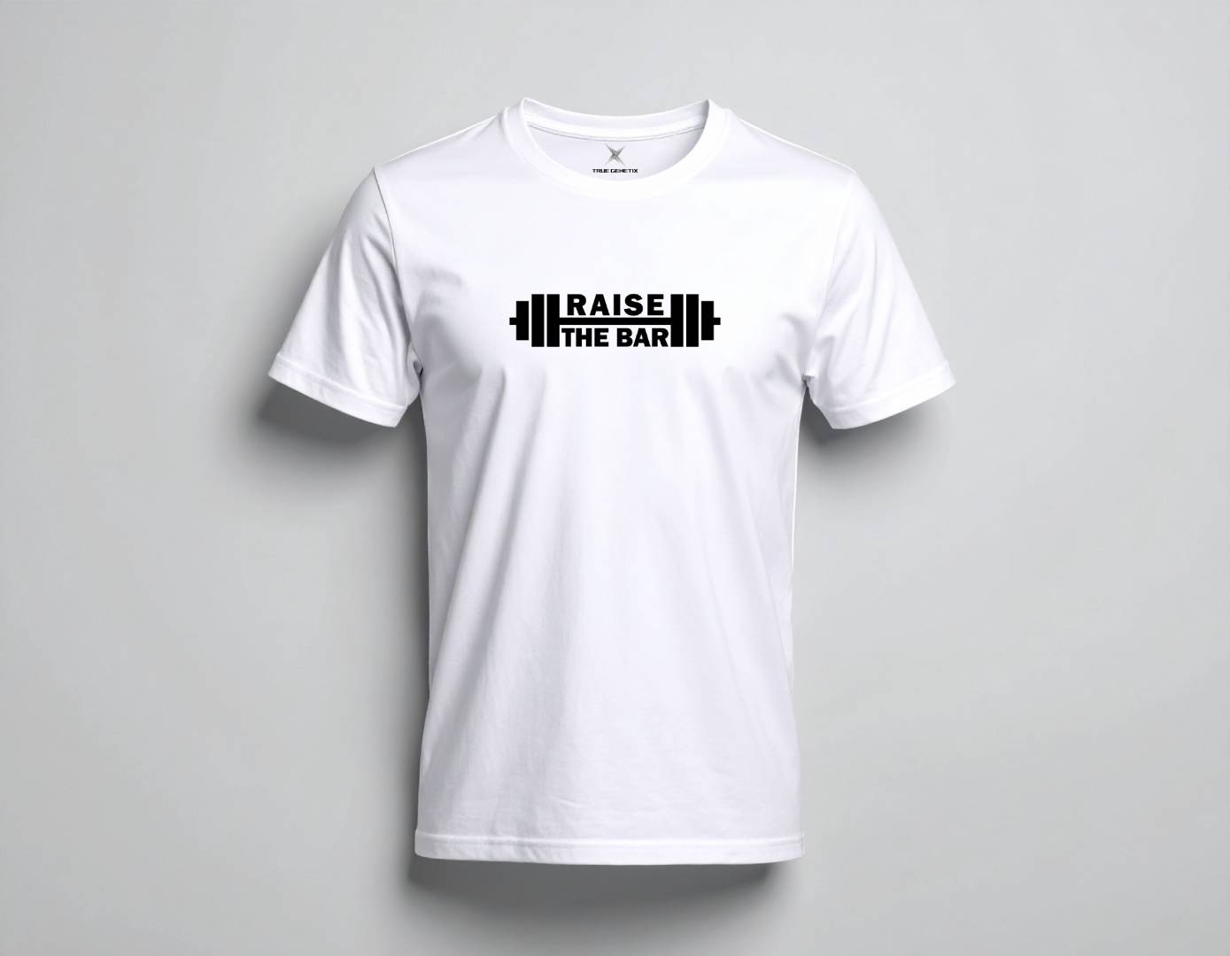 PeakForm White Graphic Gym Shirt